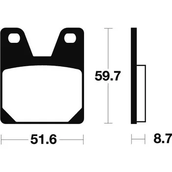 Brzdová destička Zadní brzdové destičky SBS 733HF - Yamaha YZF-R1, 1000ccm - 98-01