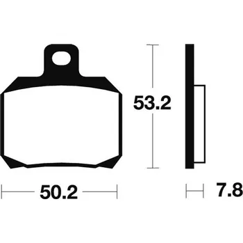 Brzdová destička Brembo (Itálie) Zadní brzdové destičky Brembo 07004 - Yamaha X-Max 125ccm - 10>