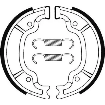 Brzdová destička Zadní brzdové pakny SBS (Bendix) BA 199 - Yamaha Majesty 180ccm - 03>03