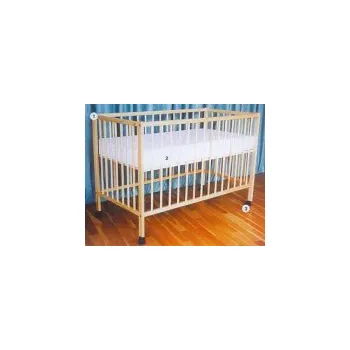 Dětská postýlka Postýlka Patrik 120x60 cm přírodní dřevo borovice