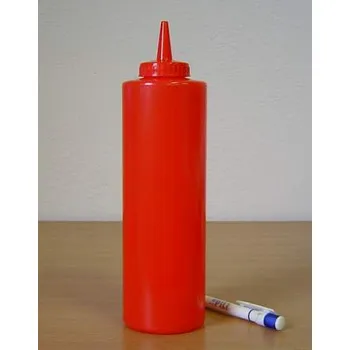 Dávkovač mýdla Dávkovač na kečup / hořčici 0,75 l červený