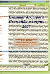 Gramatika a korpus 2007: František…