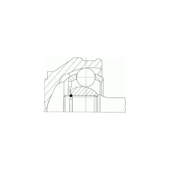 Poloosa kola Sada kloubů, hnací hřídel LÖBRO 302046