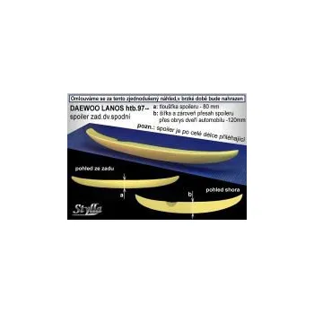Tuning Zadní spoiler křídlo Daewoo Lanos hatchback -- rok výroby 97-01