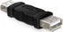 Datový kabel Delock USB Adapter, USB A černý samice/samice (spojka)