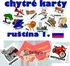 Ruský jazyk Chytré karty - ruština slovíčka 1