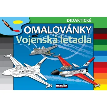 Antistresové omalovánky Vojenská letadla