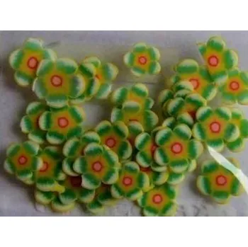 NehtyShop FIMO, zelená kytička 1kus