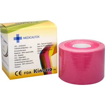 Tejpovací páska Medicalfox kinezio tejp 5 cm x 5 m