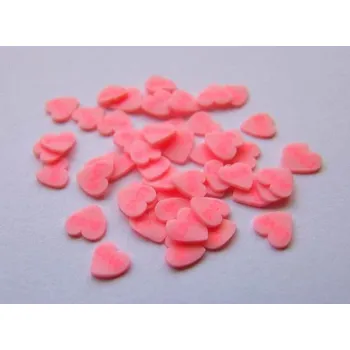 NehtyShop FIMO, růžové srdíčko 1kus
