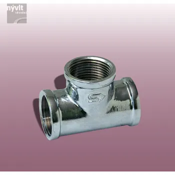 Fitinka T kus 1/2" FFF - chrom - F/3835