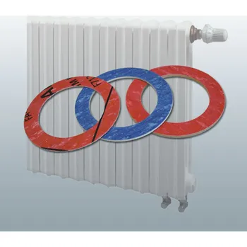 Těsnění ploché mezi články litinových radiátorů - bezazbest 60 x 42 x 0.5 mm - CH2/136