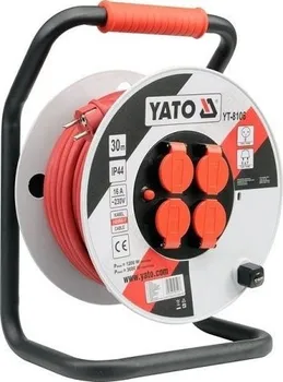 Průmyslový kabel Prodlužovák bubnový 30 m plast Yato YT-8106