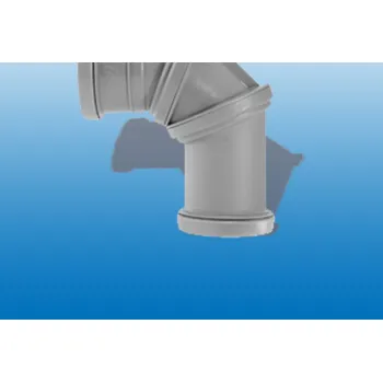 kanalizace Univerzální přestavitelný oblouk (koleno) 2 hrdla 0° - 90° DN 40 AIRFIT - R/4167