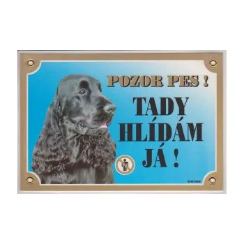 Informační tabulka Tabulka Kokr anglický černý