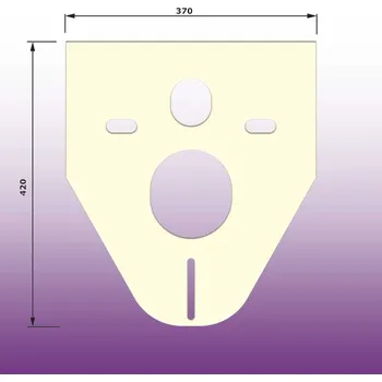 Izolační podložka pod závěsné WC - typ P - G4/105H