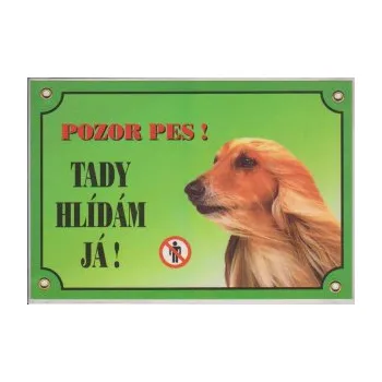 Značení Tabulka Afgánský chrt