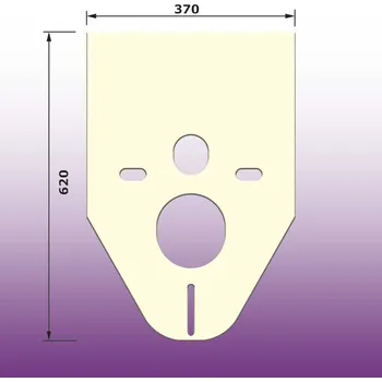 Izolační podložka pod závěsné WC - nestandartní keramika - univerzální - G4/2553