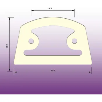 Těsnění WC kombi mezi nádrž a mísu typ I - G4/105A