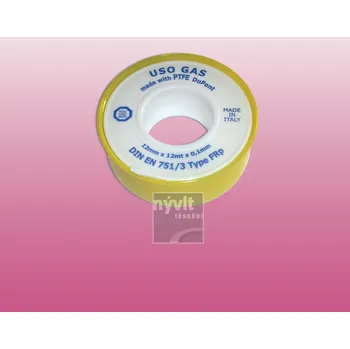 Teflonová těsnící páska 12 mm x 12 m x 0.1 mm - T1/356