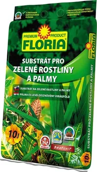 Substrát Substrát pro zelené rostliny a palmy FLORIA 10L