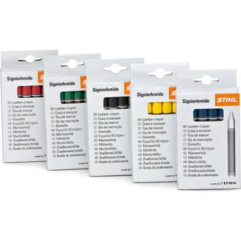 Lesní křída, 12 ks, žlutá, STIHL (00008811503) (Stihl lesnická křída na značení stromů a dřeva - průměr 12 mm, sada 12 kusů, barva - žlutá.)