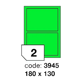 Samolepící etiketa Samolepící etikety Rayfilm Office 180x130 mm 100 archů, matně zelená, R0120.3945