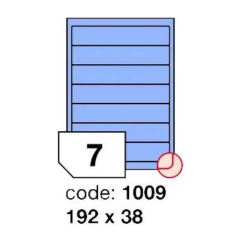 Kancelářské potřeby Samolepící etikety Rayfilm Office 192x38 mm 100 archů, matně modrá, R0123.1009