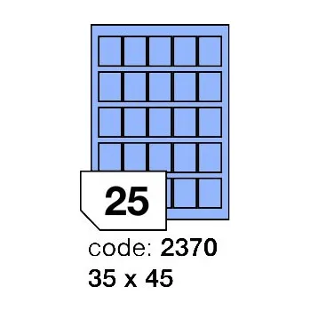 Speciální papír Samolepící etikety Rayfilm Office 35x45 mm 100 archů, matně modrá, R0123.2370