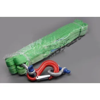 Tažné lano Popruh vyprošťovací 5m / 14 000 daN, 2x třmen, 1x karabina