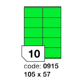 Samolepící etiketa Samolepící etikety Rayfilm Office 105x57 mm 100 archů, matně zelená, R0120.0915