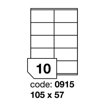 Samolepící etiketa Samolepící etikety Rayfilm Office 105x57 mm 100 archů R0103.0915
