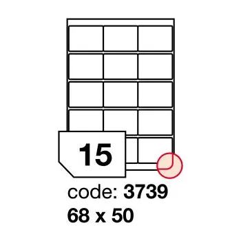 Samolepící etiketa Samolepící etikety Rayfilm Office 68x50 mm 100 archů R0103.3739