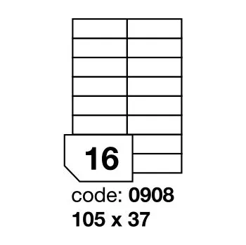 Samolepící etiketa Samolepící snímatelné etikety Rayfilm Office 105x37 mm 100 archů R0102.0908