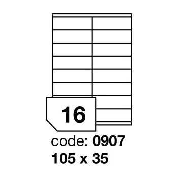 Samolepící etiketa Samolepící etikety Rayfilm Office 105x35 mm 100 archů R0103.0907