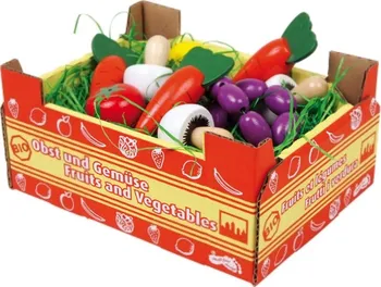 Dřevěná hračka RaKonrad Krabice se zeleninou