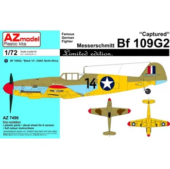 Plastikový model 1:72 Messerschmitt Bf 109GA-2 "Captured"
