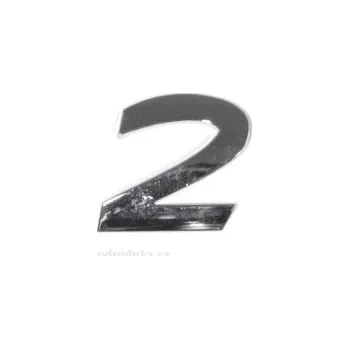 Samolepicí dekorace na vozidlo Znak 3D PLASTIC chrom samolepící 2 SLEVA 5%