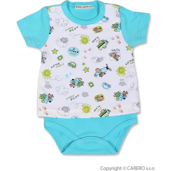 Kojenecký body Kojenecké body Baby service Pilot modré - krátký rukáv velikost: 62