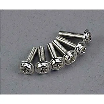 RC vybavení Traxxas šroub křížový M3x12mm hlava s límcem zink. (6)