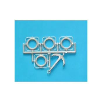 RC vybavení Sada příslušenství 6 - lodní kotva, záchranné kruhy