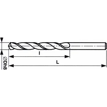 Vrták STIM ZET Vrták 2907 HSSCo s válcovou stopkou, vysoce výkonný - střední řada 4,4 mm