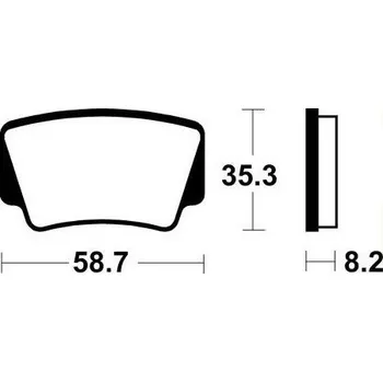 Brzdová destička Zadní brzdové destičky SBS 867RSI - KTM SX ATV 505, 505ccm - 08-13