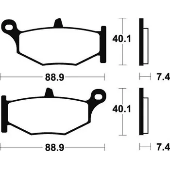 Brzdová destička Zadní brzdové destičky SBS 833HF - Suzuki GSX-R, 600ccm - 06>10