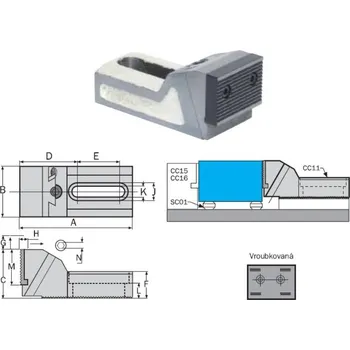 Kleště CROMWELL Čelist upínací IND4251045D