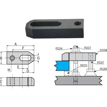 Sada nářadí CROMWELL Upínka přímá se závitem IND4251030D
