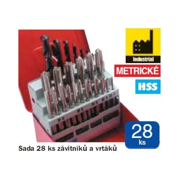 Vrták CROMWELL Sada vrtáků se závitníky SHR0259960K, HSS CROMWELL