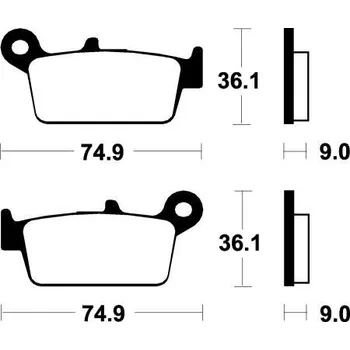 Brzdová destička Brembo (Itálie) Přední brzdové destičky Brembo 07011 - Kymco Cobra 50 Exclusive, 50ccm - 01>