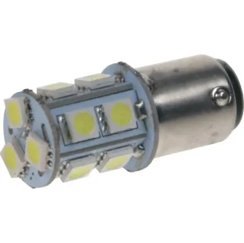 Žárovka LED žárovka 12V s paticí BA15D (dvouvlákno) bílá, 13LED/3SMD (95282)