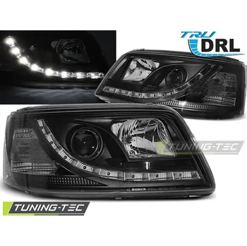 Přední světlomet Přední světla VW T5 04.03-08.09 TRU DRL ČERNÉ (LPVWJ9)